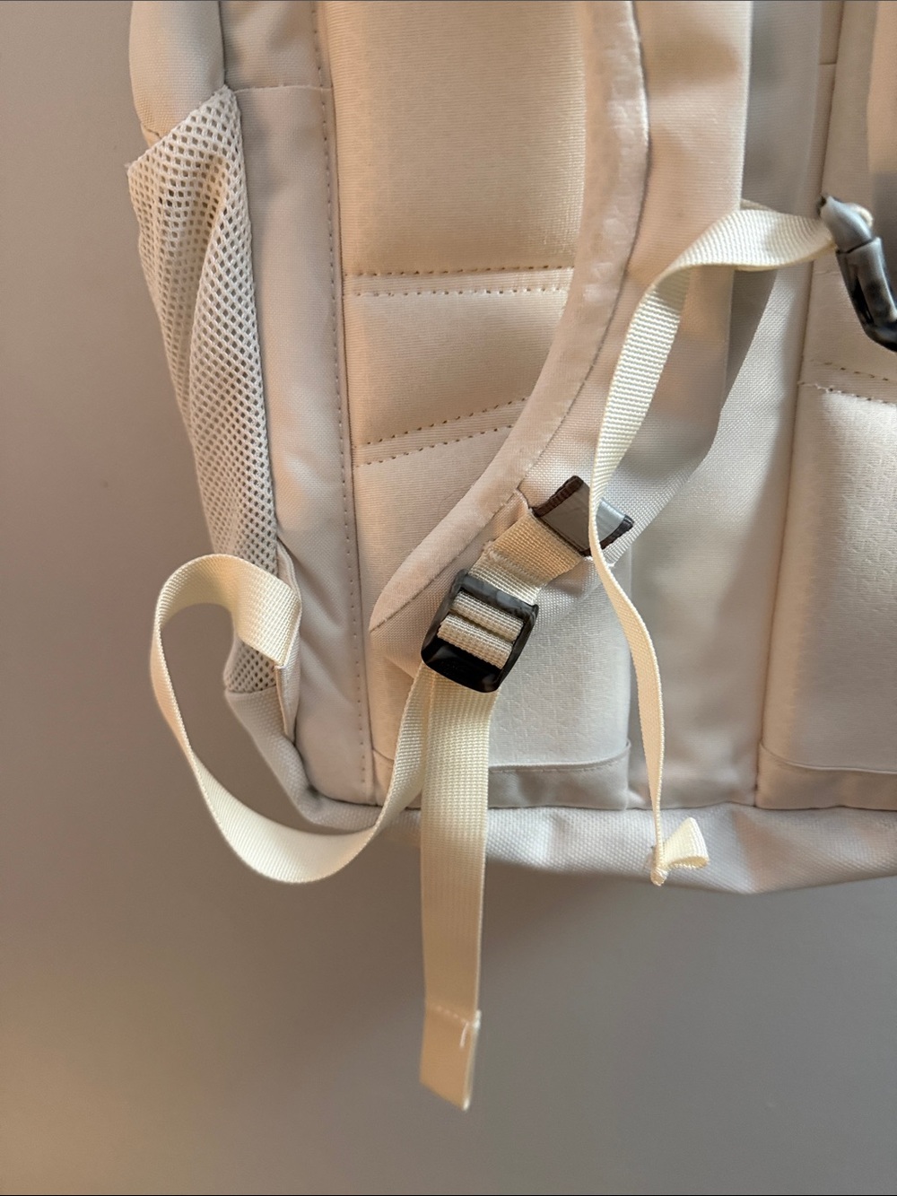 The North Face Jester Luxe Backpack in Cream with Rose Gold Accents - Picture 12 of 15